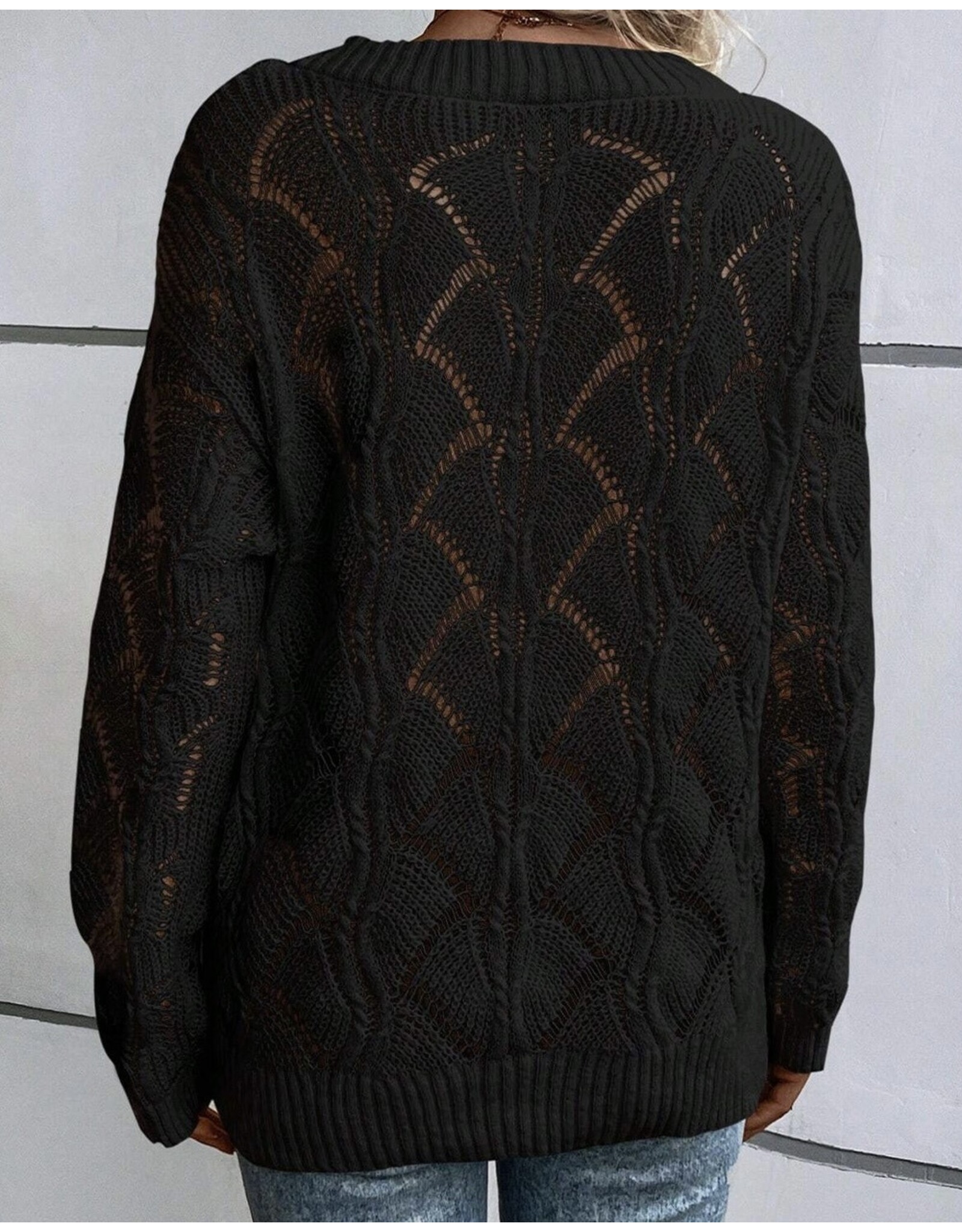 LATA Knit V Neck Sweater