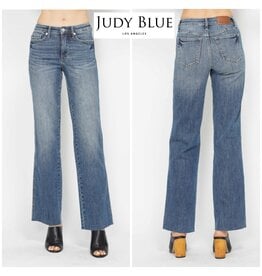 LATA Judy Blue MR Tummy Control Straight Jeans