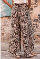 LATA Desert Palm Boho Leopard Wide Leg Pants LATA Desert Palm Boho Leopard Wide Leg Pants