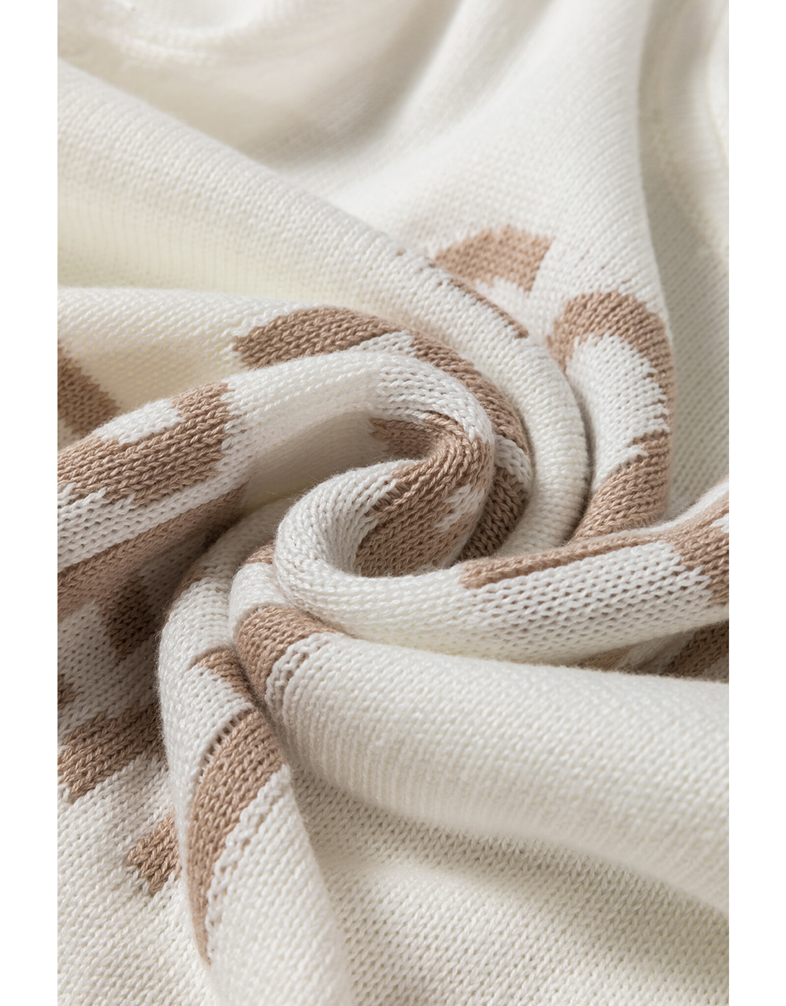LATA White COFFEE BEACH REPEAT Sweater