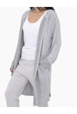 mono b Long Open Cardigan with Hoody