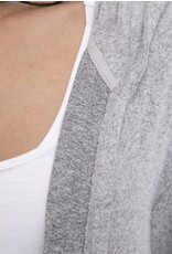 mono b Long Open Cardigan with Hoody