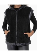 mono b Black Faux Fur Vest mono b Black Faux Fur Vest