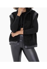 mono b Black Faux Fur Vest mono b Black Faux Fur Vest