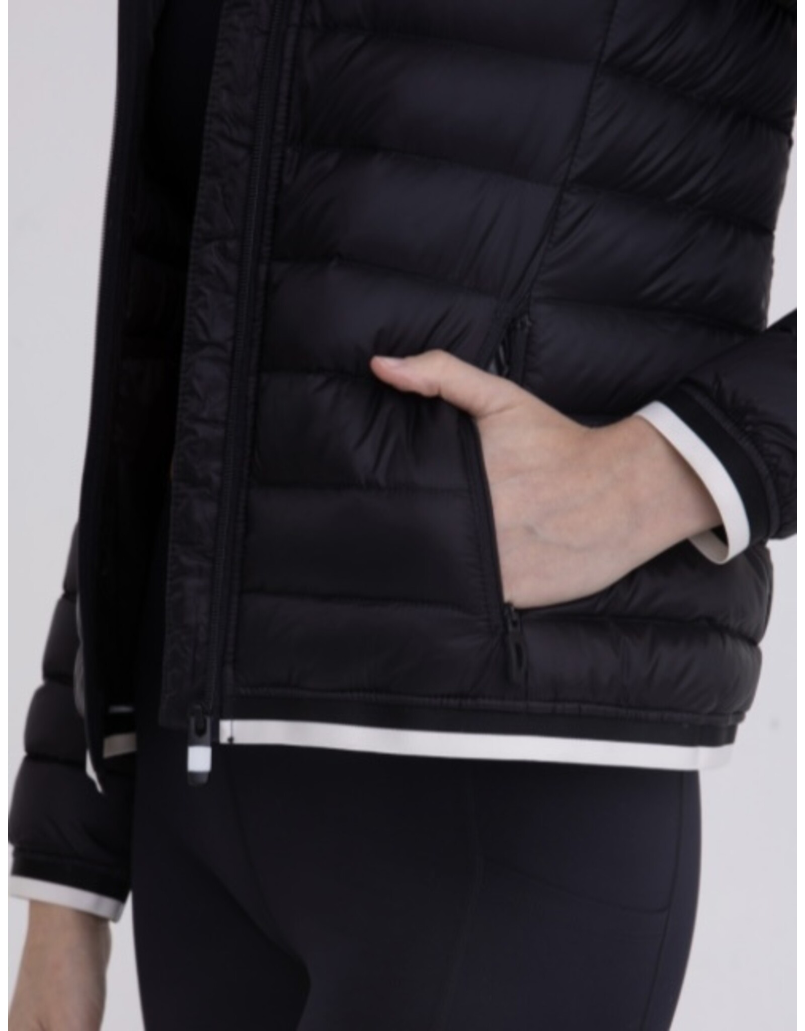 mono b black puffer jacket