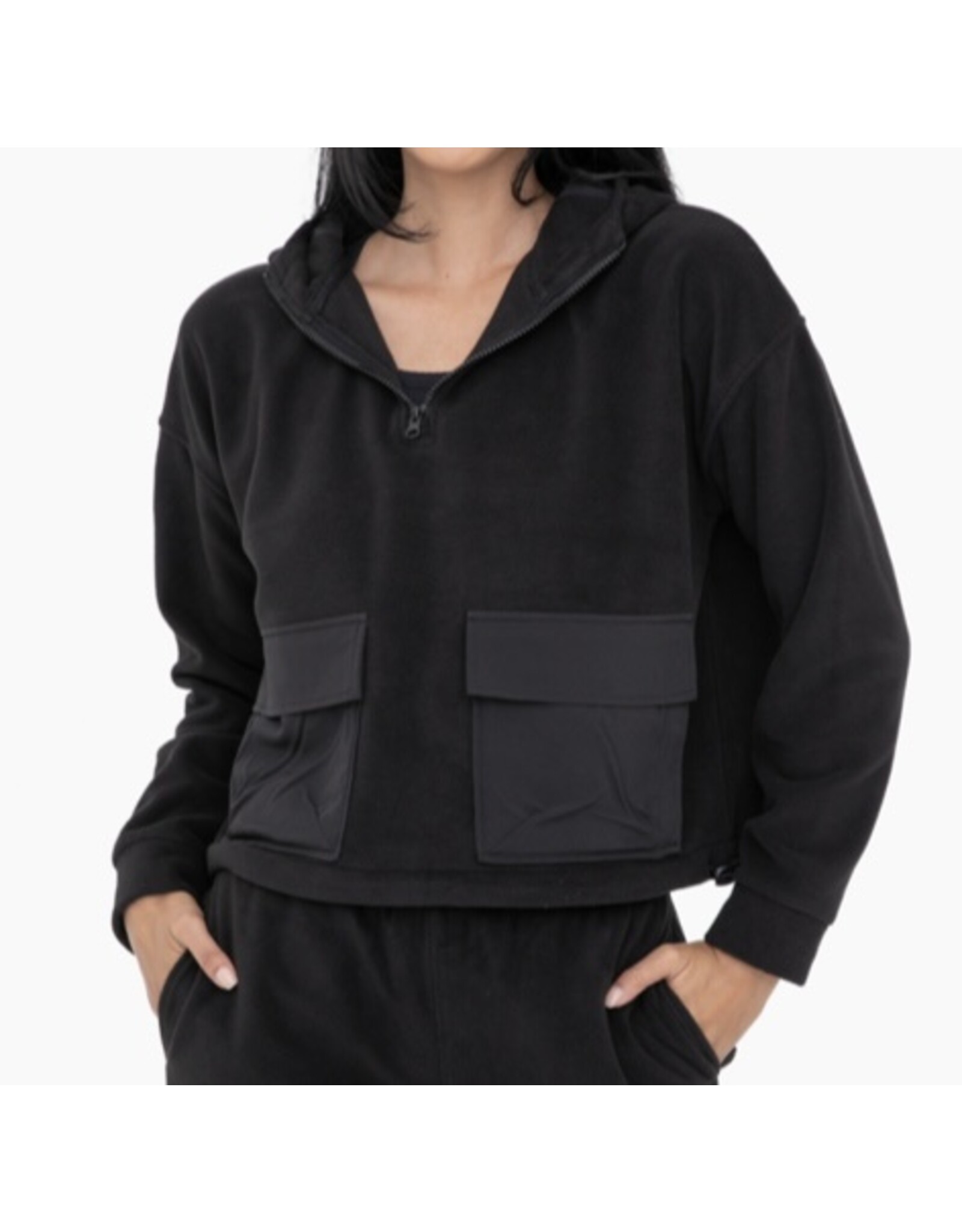 mono b Fuzzy Fleece Hoodie