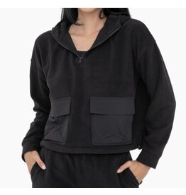 mono b Fuzzy Fleece Hoodie