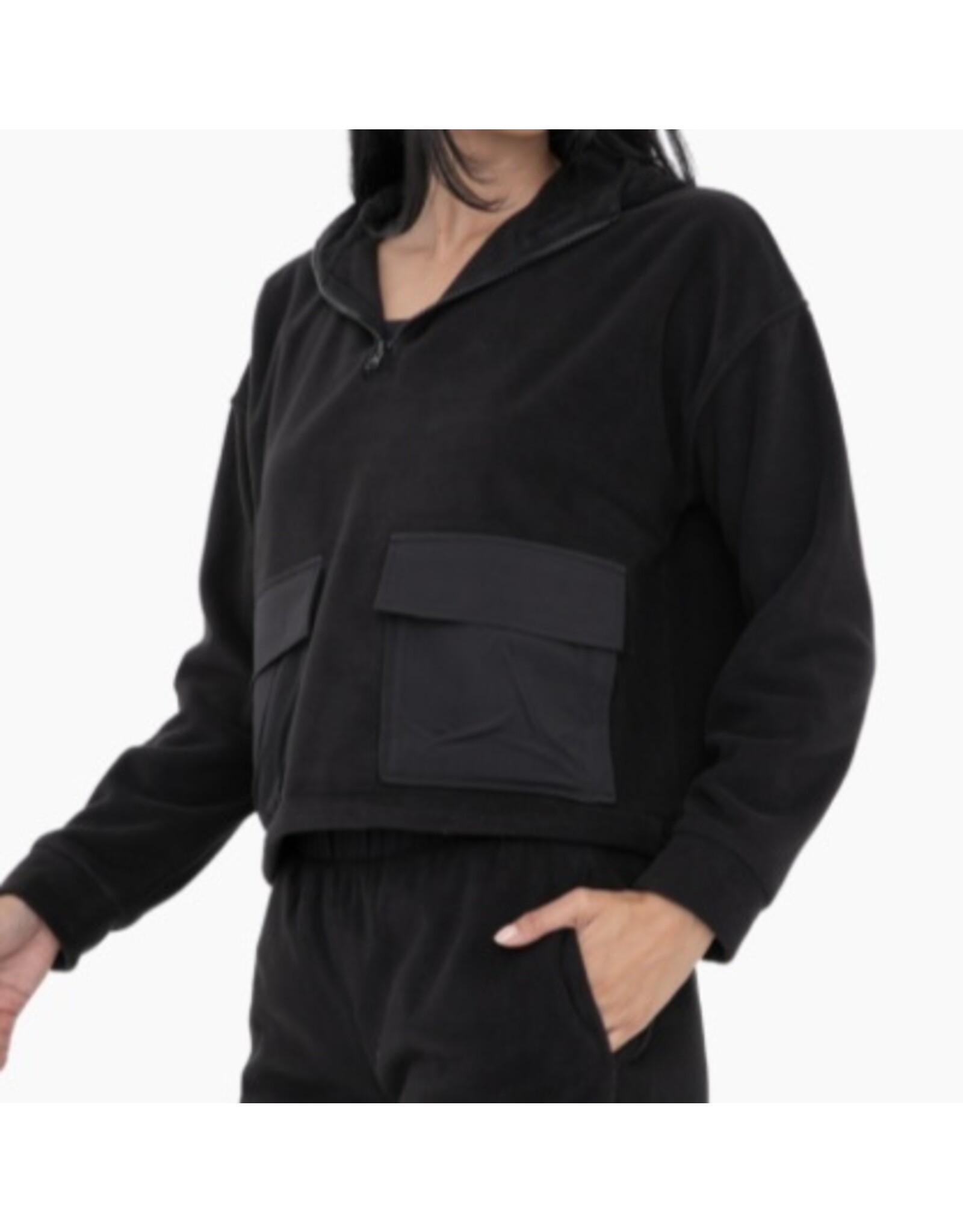 mono b Fuzzy Fleece Hoodie