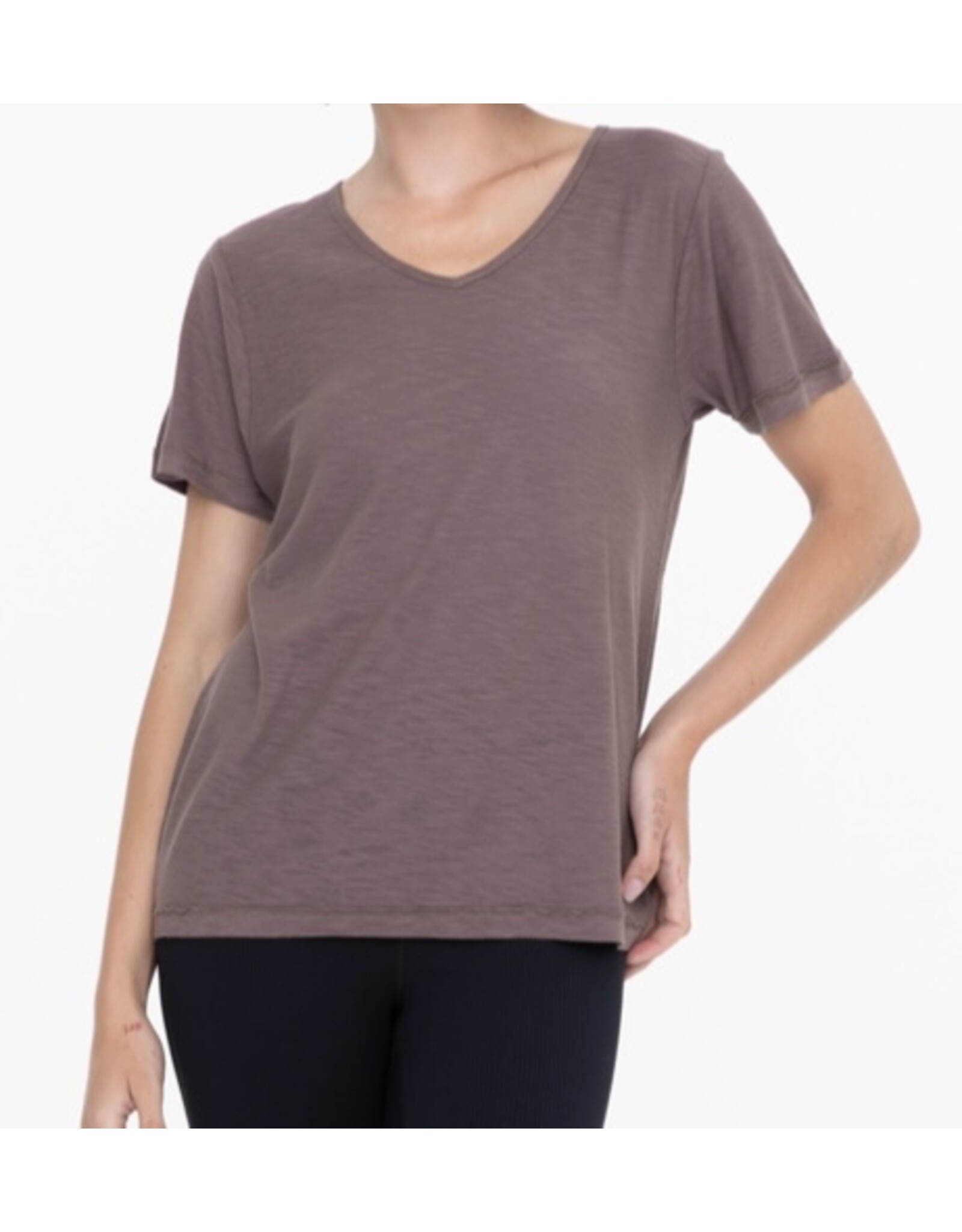 mono b v-neck core tee