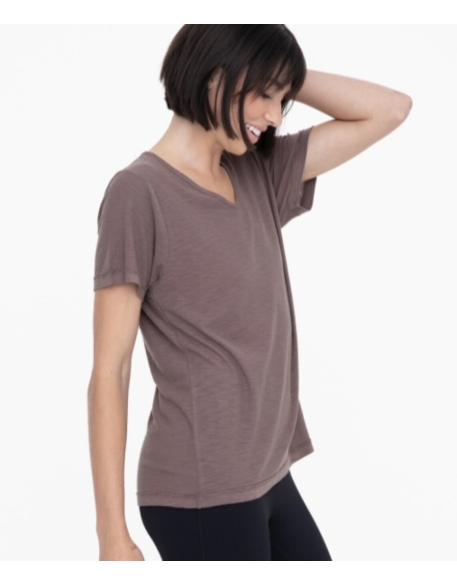 mono b v-neck core tee