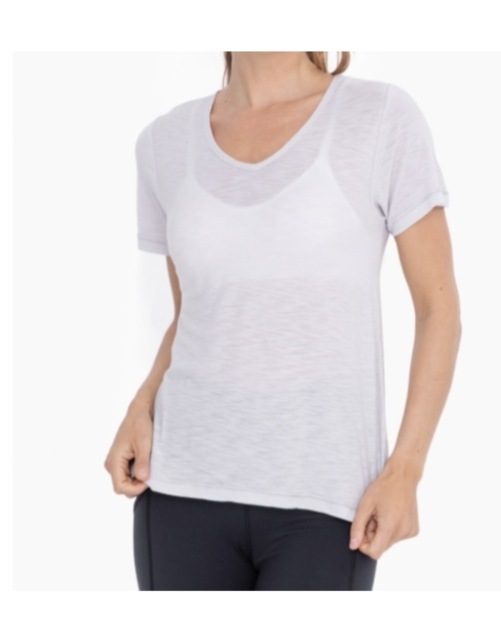 mono b v-neck core tee