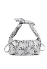 LATA Snakeskin knot handle crossbody bag
