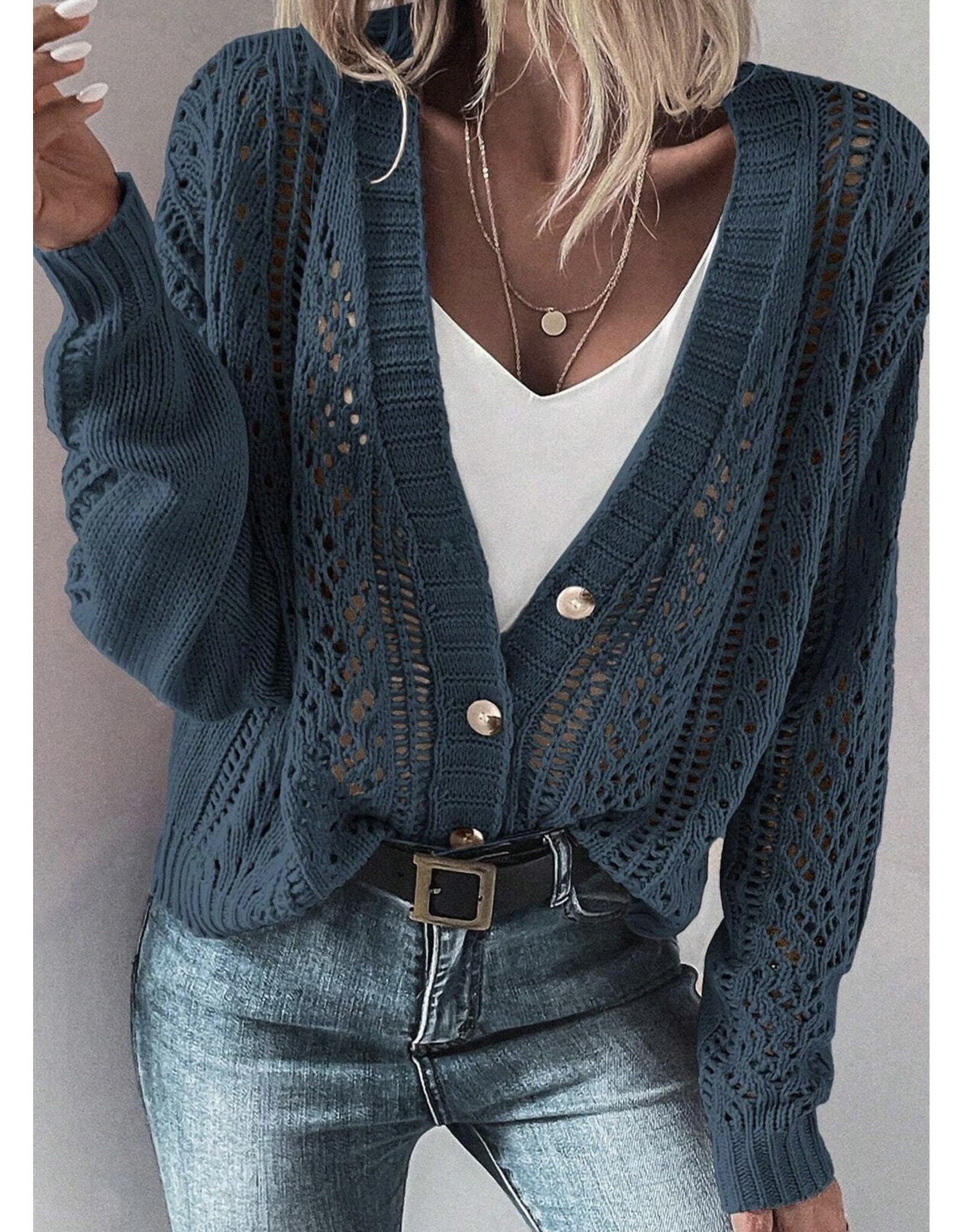 LATA Knit Sweater Cardigan