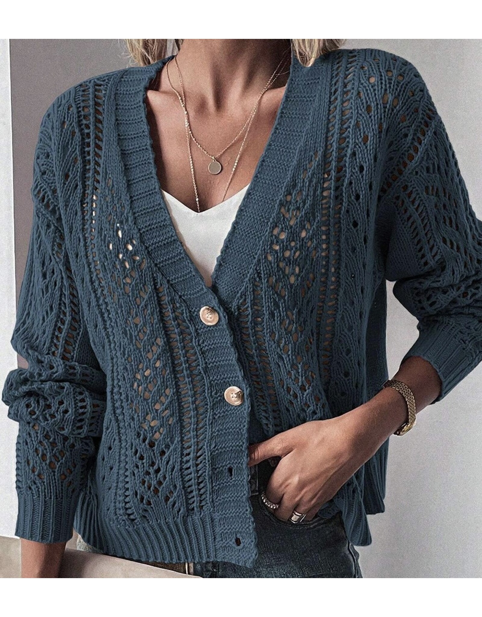 LATA Knit Sweater Cardigan