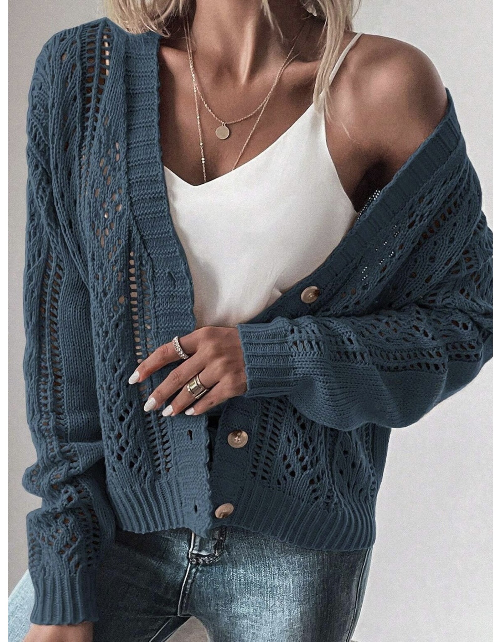 LATA Knit Sweater Cardigan