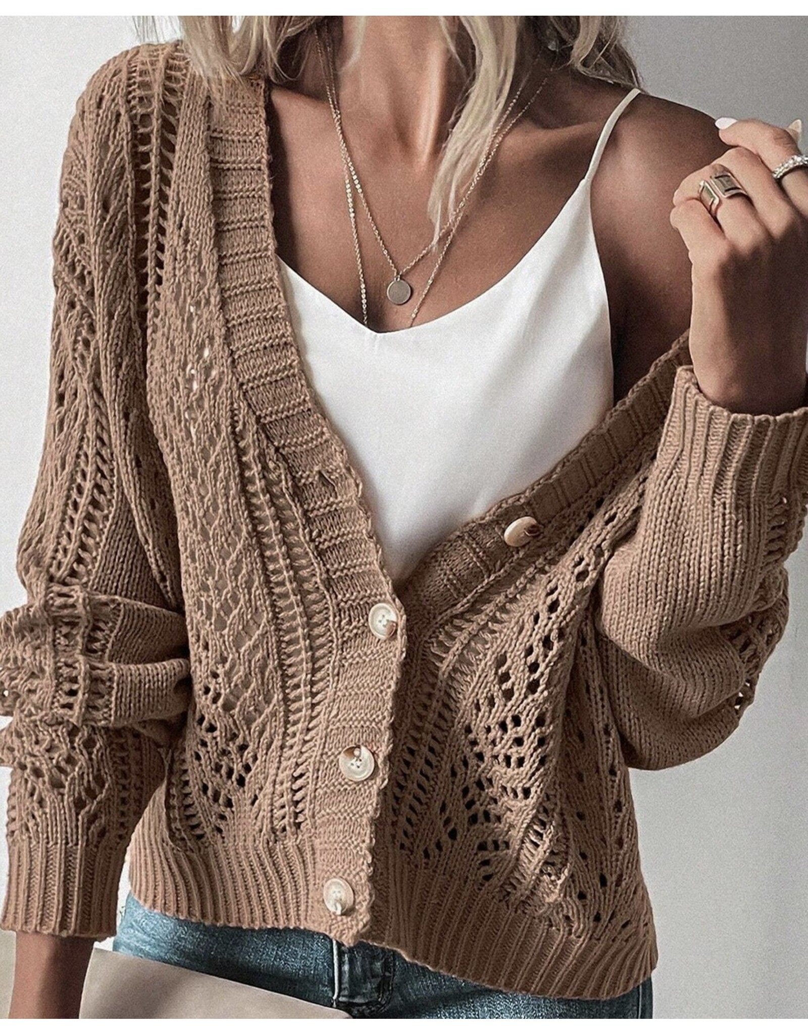 LATA Knit Sweater Cardigan