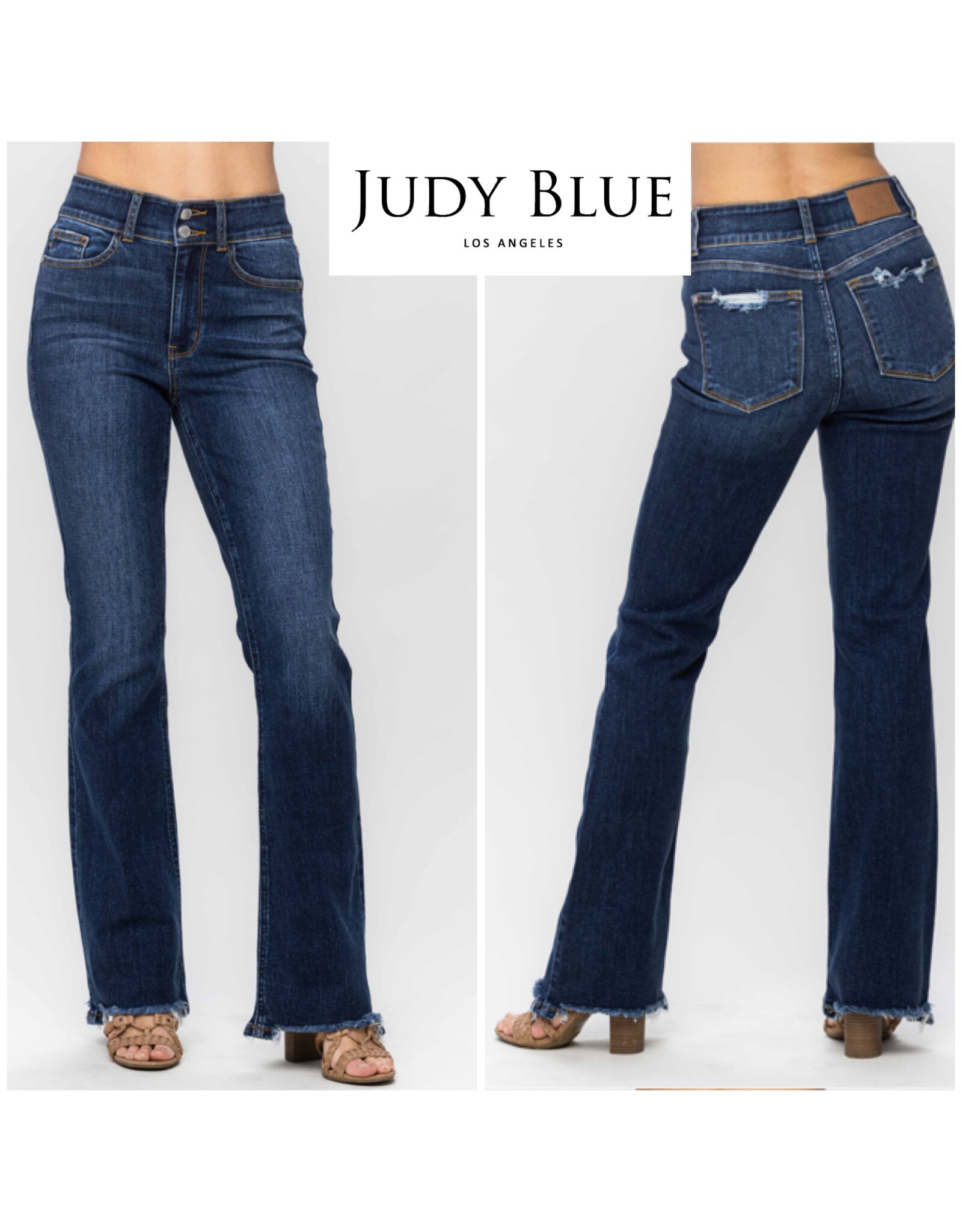 Judy Blue Judy Blue HW Vintage Frayed Bootcut 