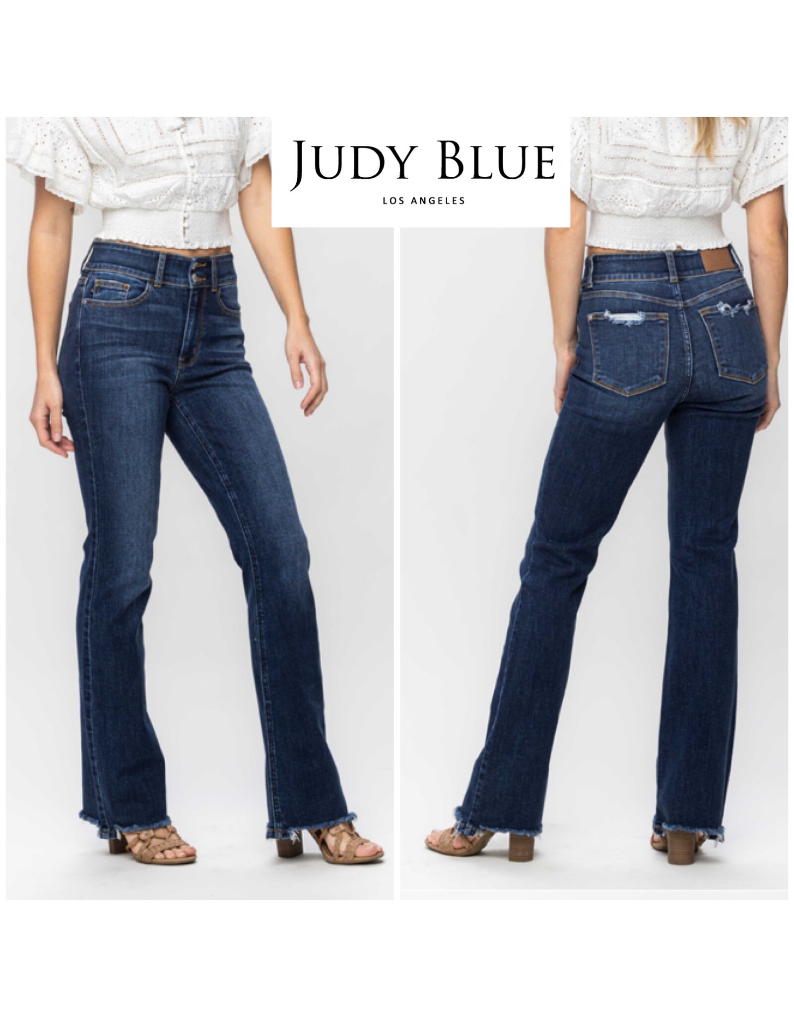 Judy Blue Judy Blue HW Vintage Frayed Bootcut 