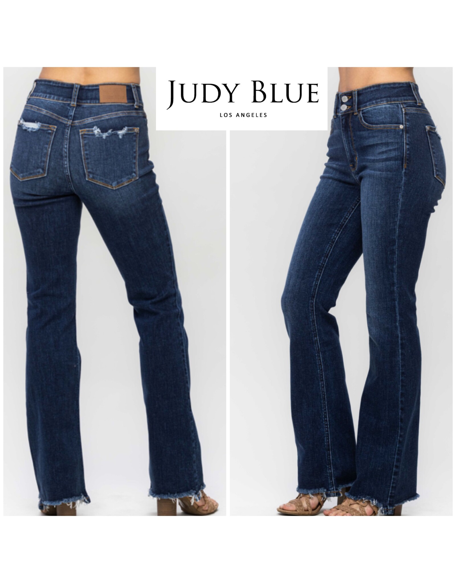 Judy Blue Judy Blue HW Vintage Frayed Bootcut 
