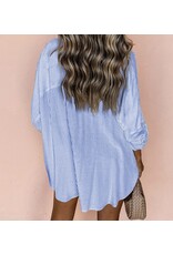LATA Roll-Tab Sleeve Pocketed Long Shirt