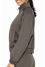 mono b Curvy Mock Neck Jacket
