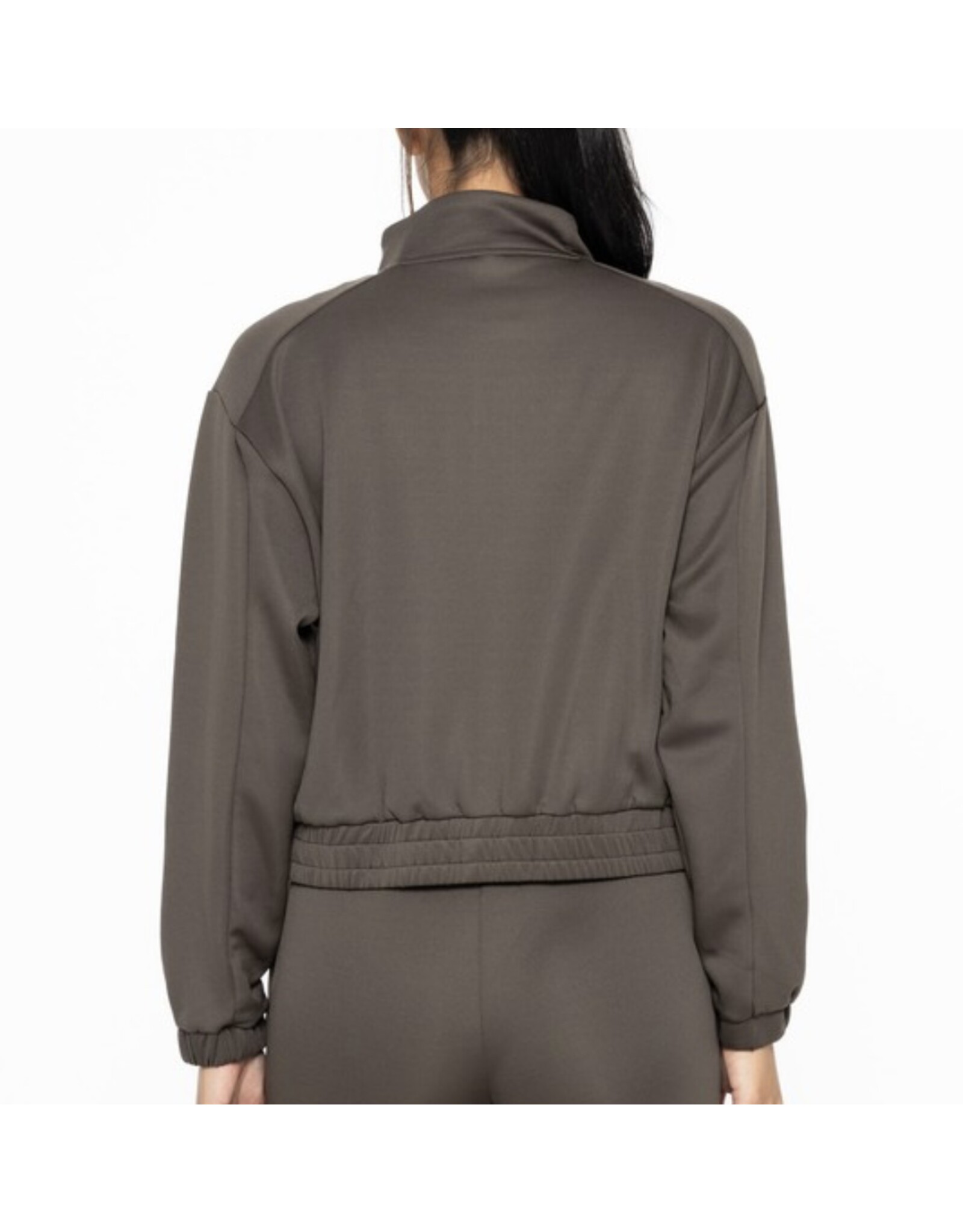 mono b Curvy Mock Neck Jacket
