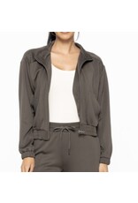 mono b Curvy Mock Neck Jacket
