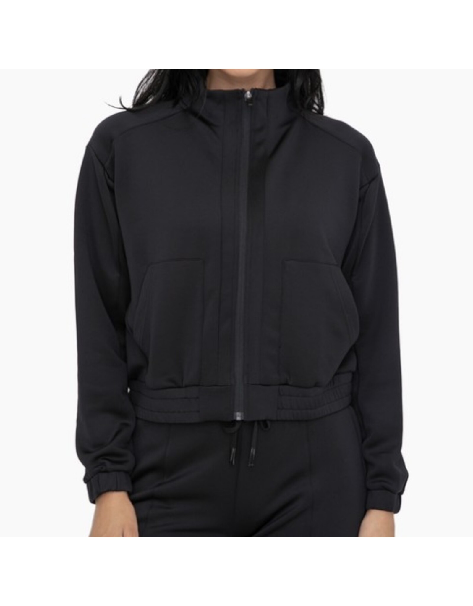mono b Curvy Mock Neck Jacket
