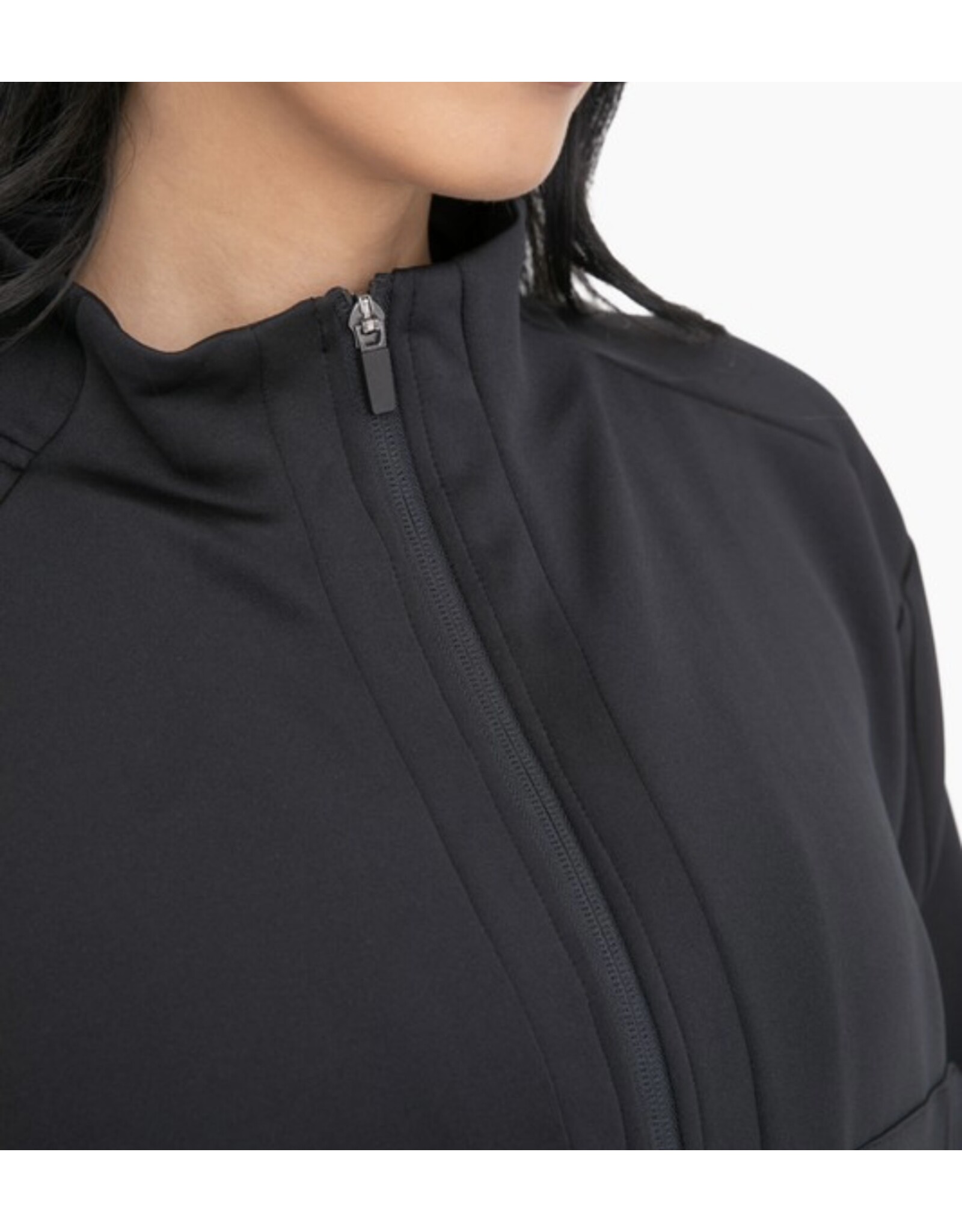 mono b Curvy Mock Neck Jacket