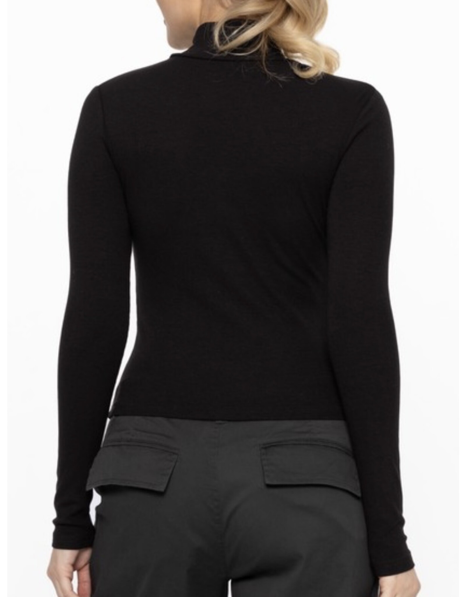 mono b Micro Long Slv Turtleneck