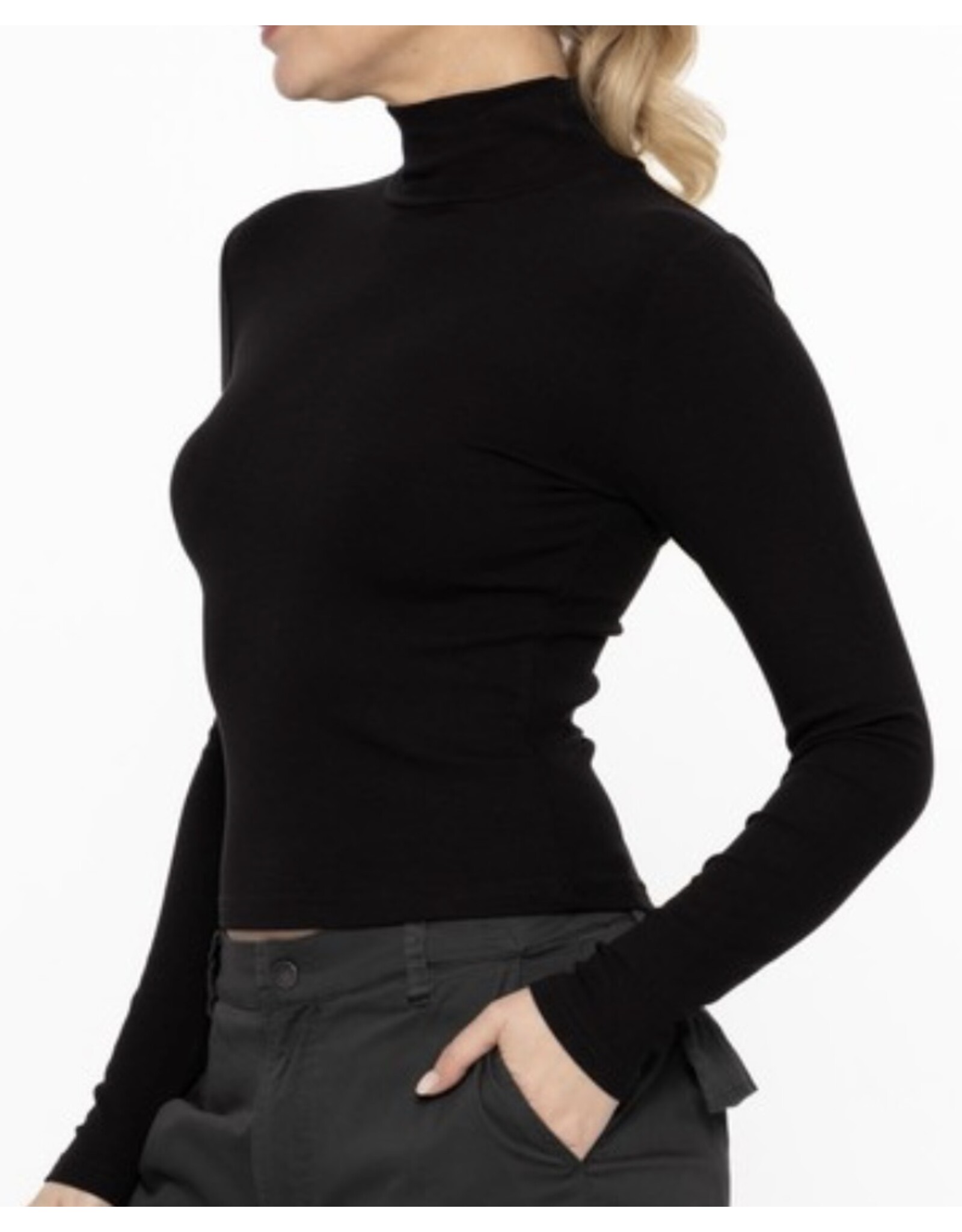 mono b Micro Long Slv Turtleneck
