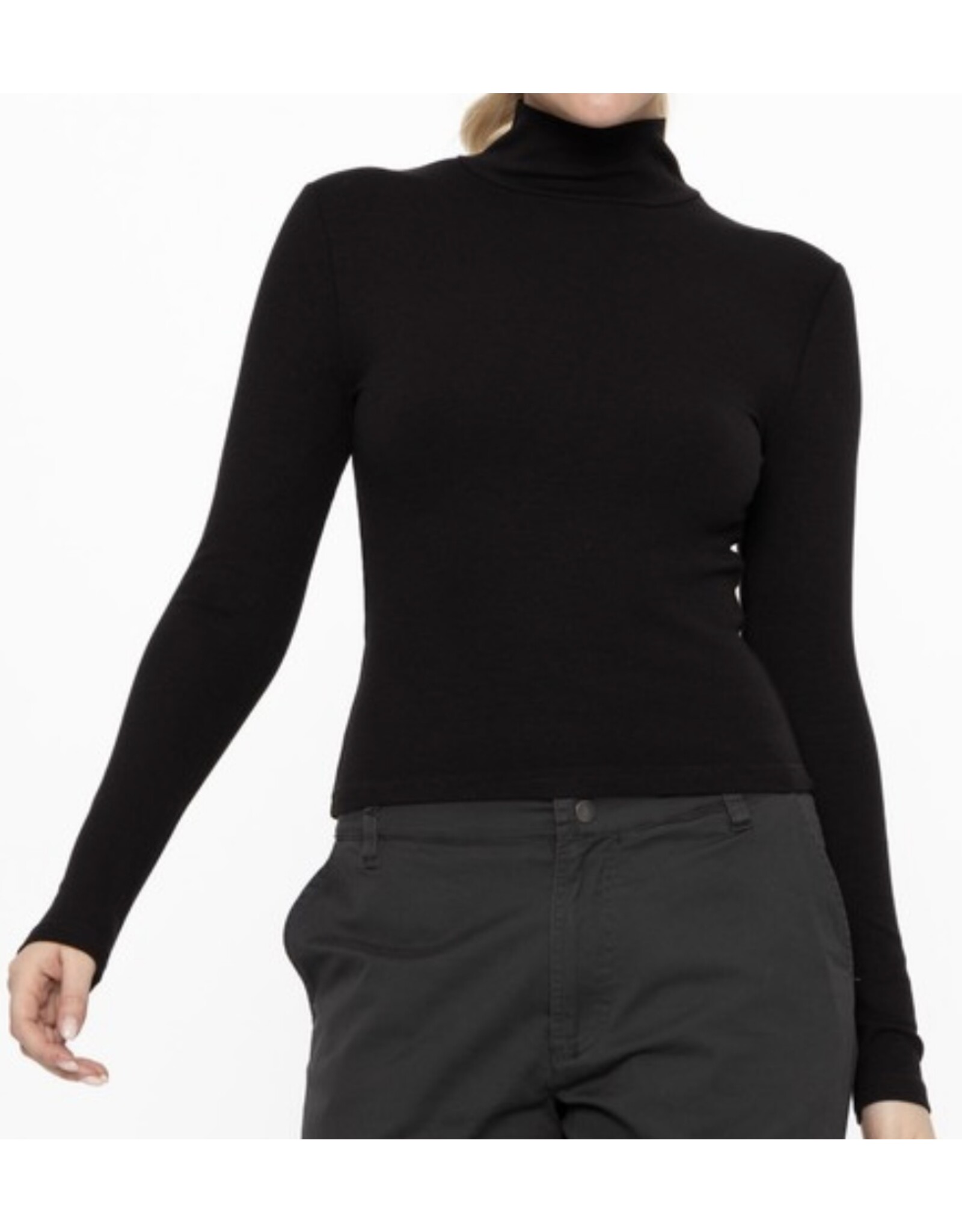 mono b Micro Long Slv Turtleneck