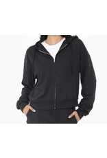 mono b  Raw Hem Zip-Up Hoodie