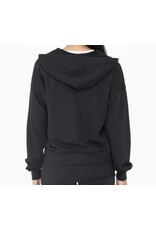 mono b  Raw Hem Zip-Up Hoodie