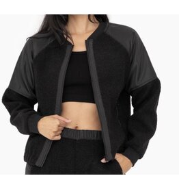 mono b Plush Sherpa Bliss Bomber