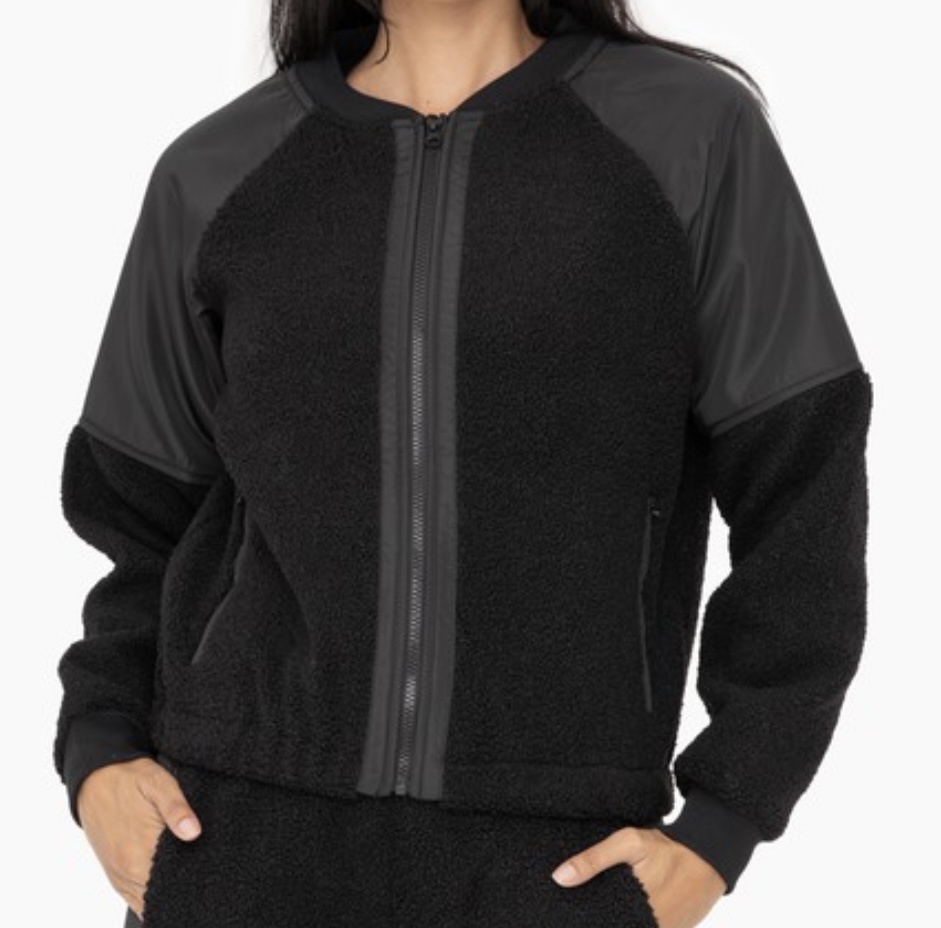 ジャケット・アウター Super Black\" Shrink MA-1_BlackRib anytee Super Black