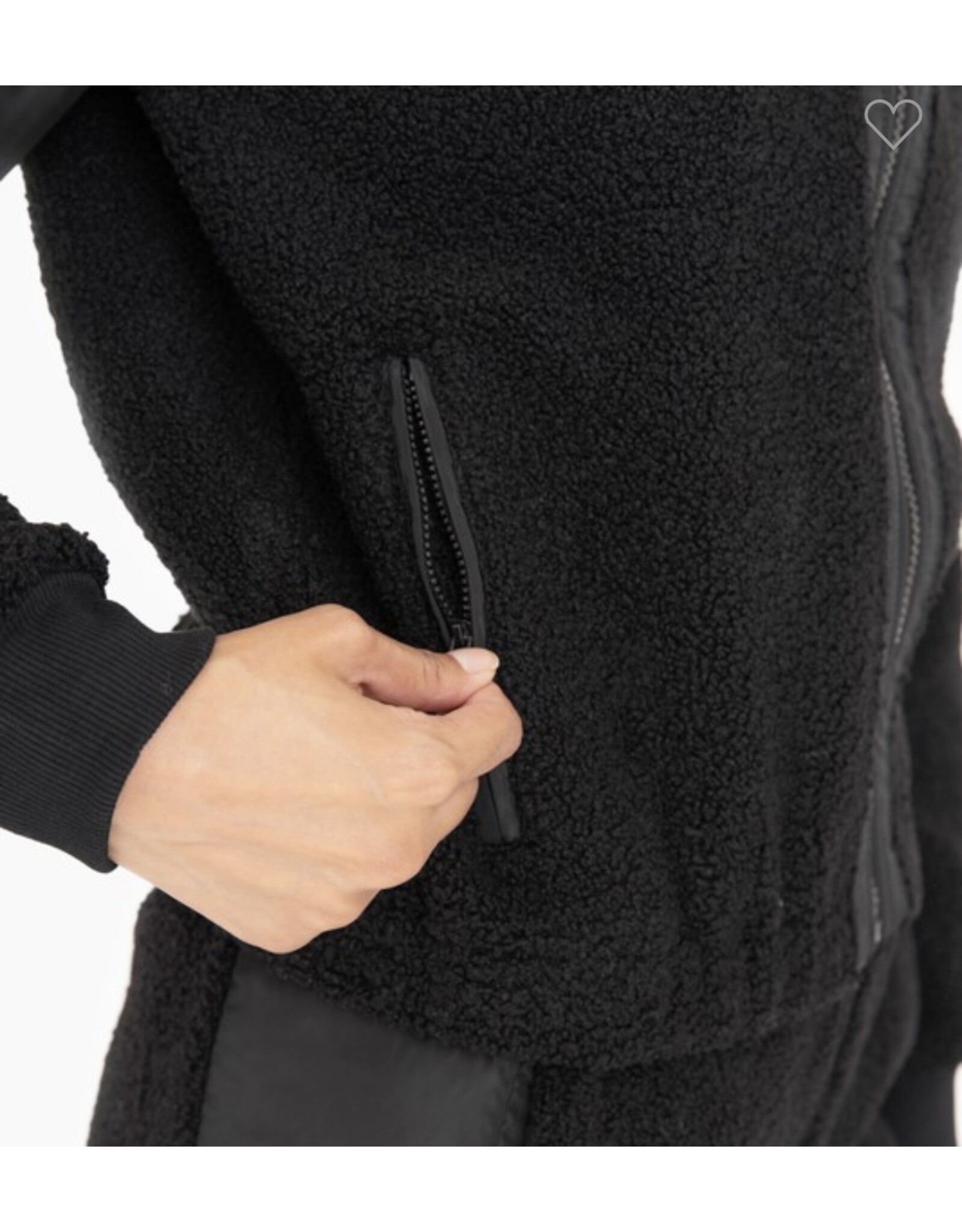 mono b Plush Sherpa Bliss Bomber