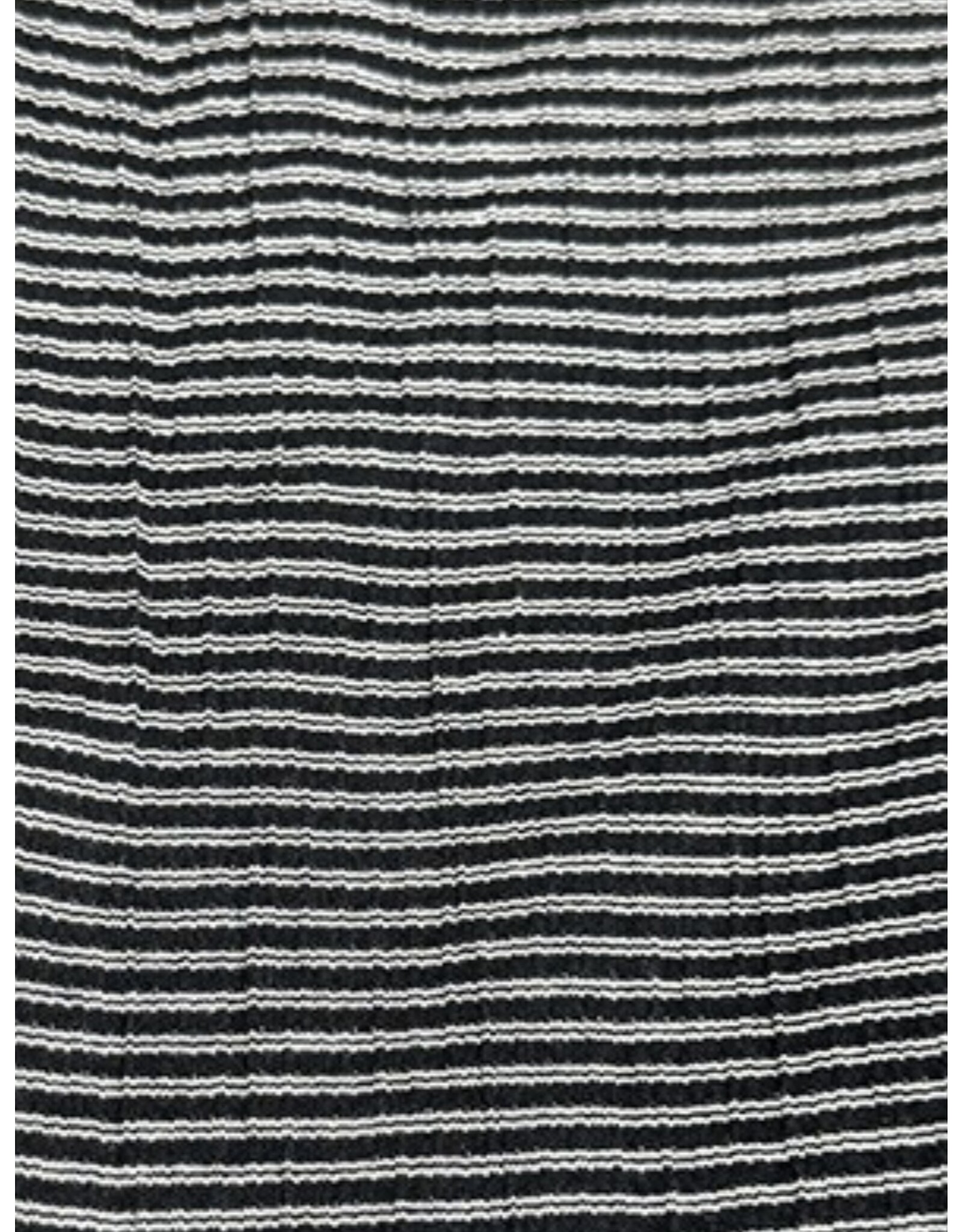 Striped V neck b/w jumpsuit