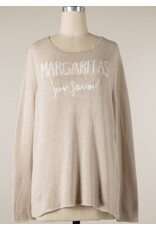 miracle Margaritas Por Favor soft knit sweater