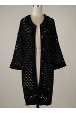 miracle Crochet Long Cardigan