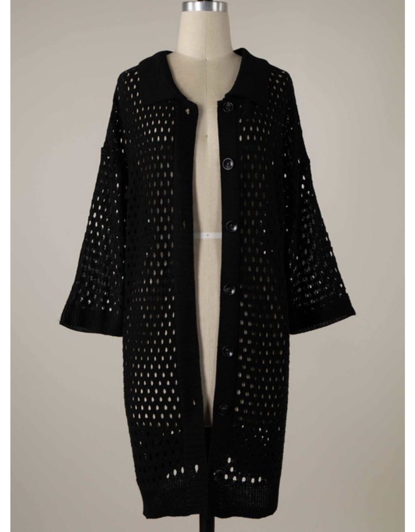 miracle Crochet Long Cardigan