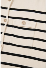LATA Black Stripe Buttoned Cardigan LATA Black Stripe Buttoned Cardigan