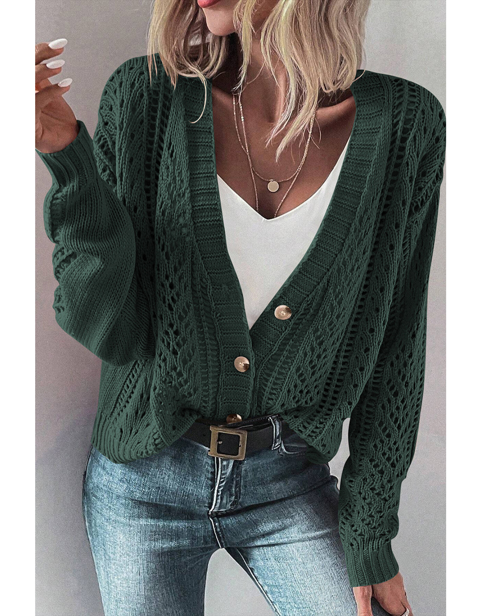 LATA Knit Sweater Cardigan