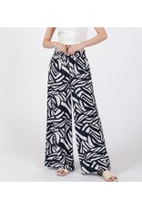 final touch Ink wide leg print pants