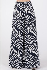 final touch Ink wide leg print pants