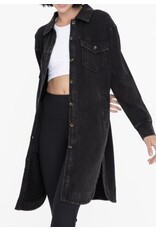 mono b Washed Long Shacket