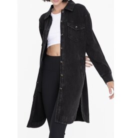 mono b Washed Long Shacket