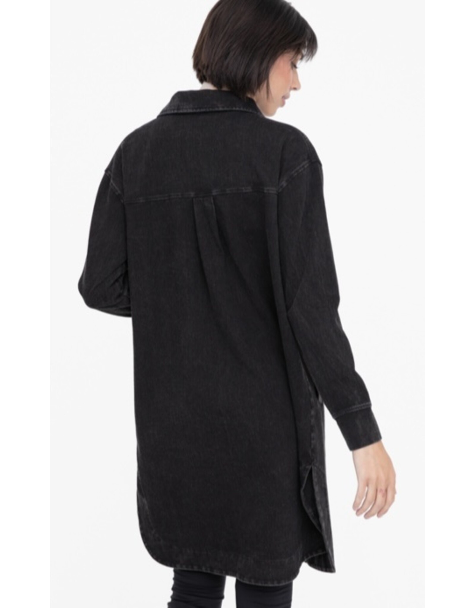 mono b Washed Long Shacket