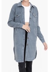 mono b Washed Long Shacket