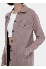 mono b Washed Long Shacket